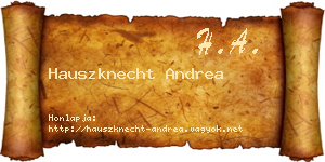 Hauszknecht Andrea névjegykártya