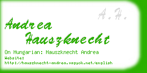 andrea hauszknecht business card